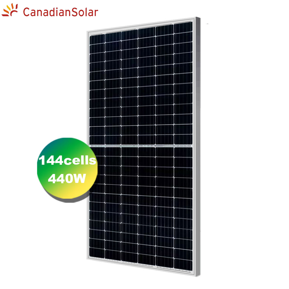 Canadian 144cells 440w mono Solar Panels